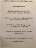 Restaurant Philippe Fauchet - Le menu