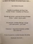 Restaurant Philippe Fauchet - Le menu Restaurant Philippe Fauchet - Le menu