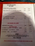 Restaurant Les Embruns - Carte des vins Restaurant Les Embruns - Carte des vins