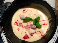 Restaurant Les Embruns - Sabayon froid en dessert Restaurant Les Embruns - Sabayon froid en dessert
