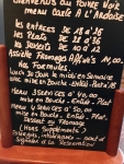Restaurant Poivre Noir - Les menus