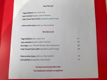 Restaurant Pouic Pouic - Les menus