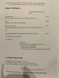 Restaurant Le Prieuré Saint-Géry - Menu célébration