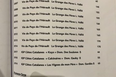 Restaurant Le Prieuré Saint-Géry - Carte des vins - Languedoc rouge