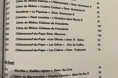 Restaurant Le Prieuré Saint-Géry - Carte des vins - Rhône sud rouge Restaurant Le Prieuré Saint-Géry - Carte des vins - Rhône sud rouge