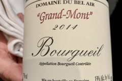 Restaurant Le Prieuré Saint-Géry - Bourgueil Domaine du Bel Air Grand-Mont 2014 Restaurant Le Prieuré Saint-Géry - Bourgueil Domaine du Bel Air Grand-Mont 2014
