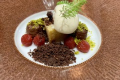 Restaurant Le Prieuré Saint-Géry - Premier dessert Restaurant Le Prieuré Saint-Géry - Premier dessert