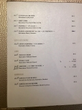 Restaurant Quadras - Extrait de la carte des vins