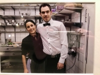 Restaurant Quadras - La cheffe Ricarda Grommes et Kevin Restaurant Quadras - La cheffe Ricarda Grommes et Kevin