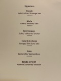 Restaurant Quai N°4 - Le menu