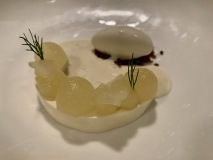 Restaurant Quai N°4 - Poire/ camomille/ topinambour