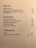 Restaurant Rob - La carte des desserts