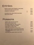 Restaurant Rob - La carte des entrées et des poissons Restaurant Rob - La carte des entrées et des poissons