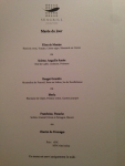 Restaurant Sea Grill - Le menu la marée du jour