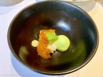 Restaurant Stirwen - Troisième mise en bouche : Sushi de saumon d'écosse