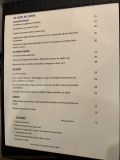 Restaurant Tribeca - La carte de saison