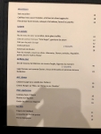Restaurant Tribeca à Gerpinnes - Le menu