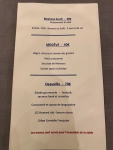 Restaurant Tribeca - Les menus Restaurant Tribeca - Les menus