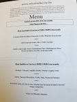 Restaurant Wine In The City - Les menus Restaurant Wine In The City - Les menus