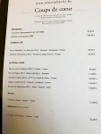 Restaurant Wine In The City - La carte des vins Restaurant Wine In The City - La carte des vins