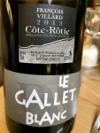 Restaurant Wine In The City - Côte-Rôtie 2013 Le Gallet Blanc de chez Villard