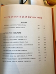 Restaurant WY Bruxelles - La carte des vins Restaurant WY Bruxelles - La carte des vins