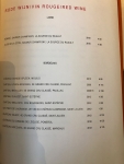 Restaurant WY Bruxelles - La carte des vins Restaurant WY Bruxelles - La carte des vins