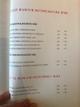 Restaurant WY Bruxelles - La carte des vins Restaurant WY Bruxelles - La carte des vins