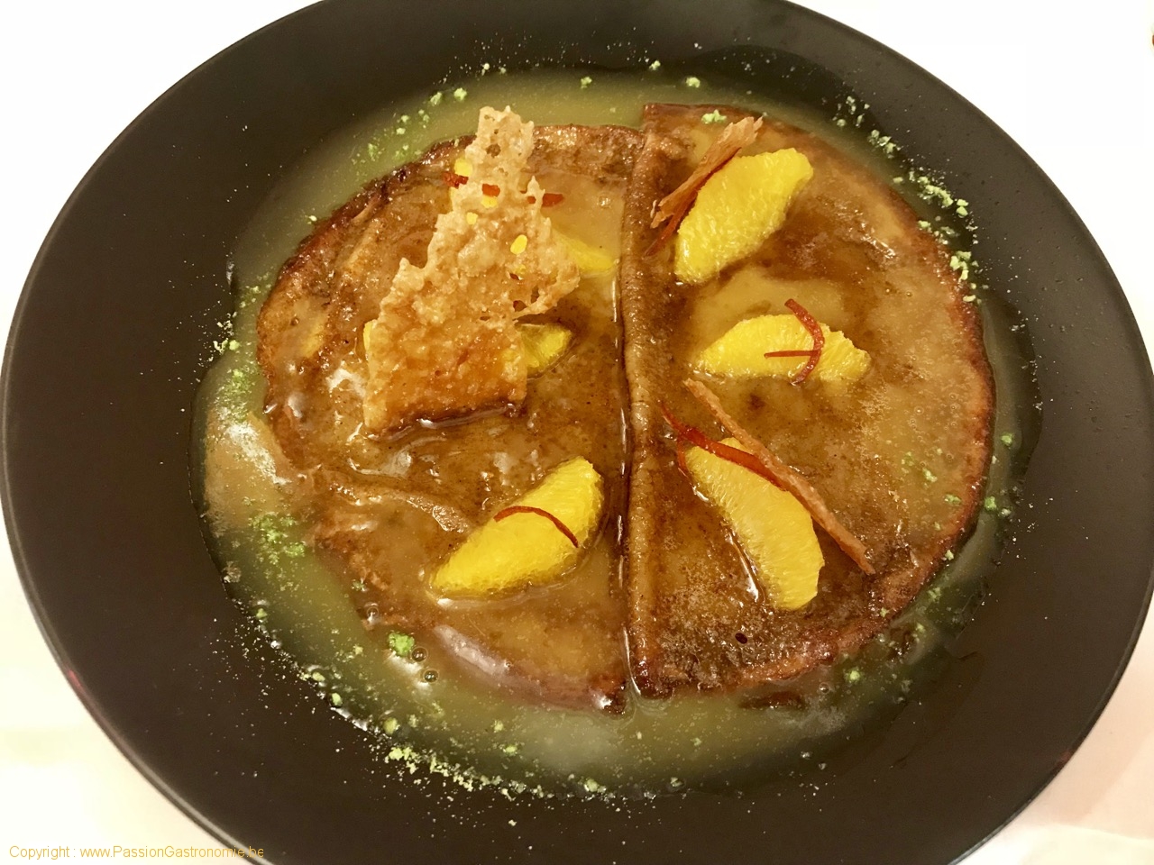 Restaurant Comme Chez Soi - Crêpes à l'orange caramélisées