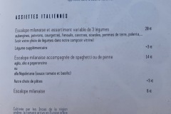 Trattoria Sotto Il Ponte - La carte des assiettes Italiennes Trattoria Sotto Il Ponte - La carte des assiettes Italiennes