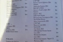 Trattoria Sotto Il Ponte - La carte des vins Italiens