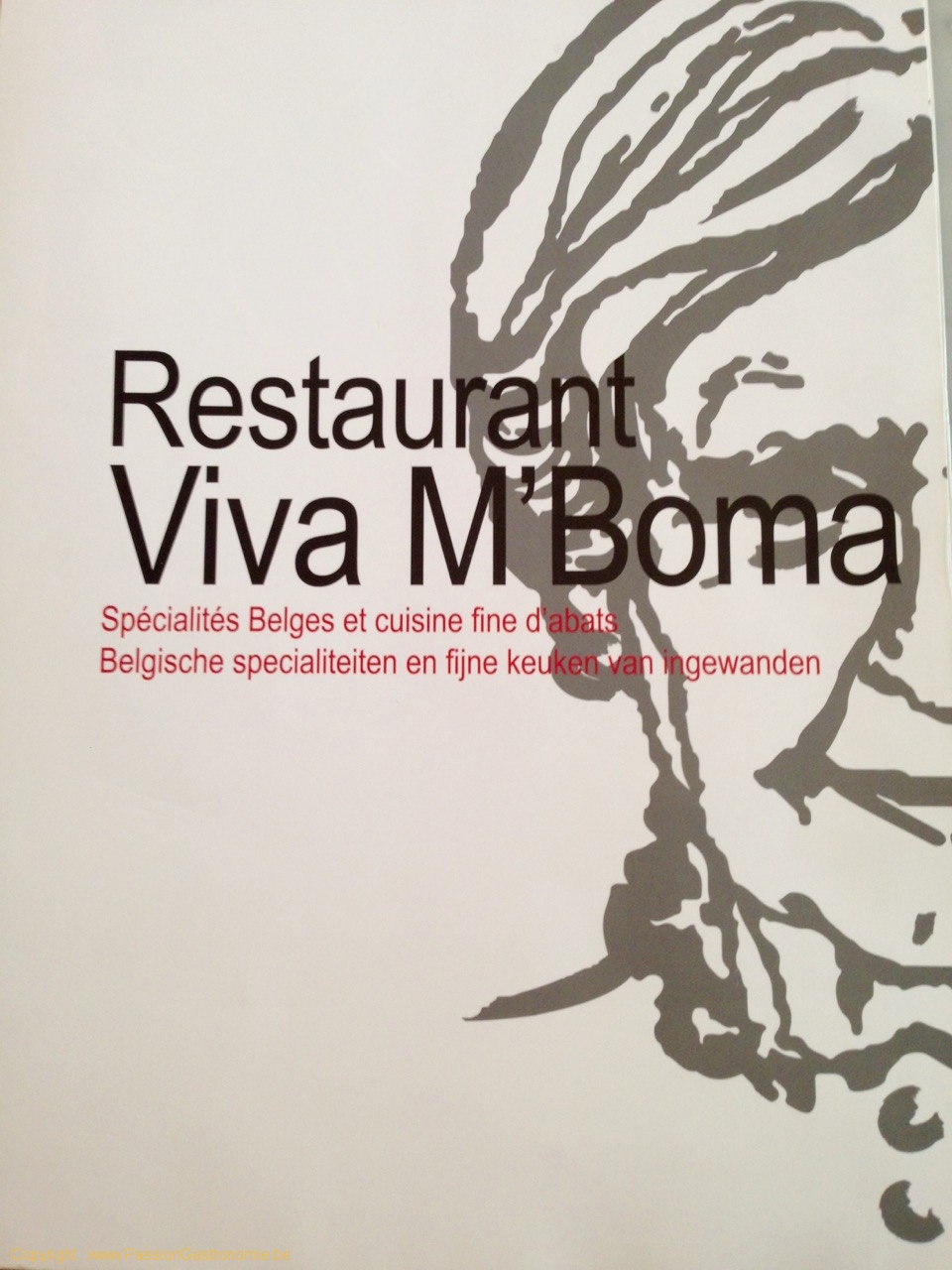 Restaurant Viva M'Boma à Bruxelles - Carte