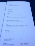 Restaurant WY @ The Mercedes House : Menu