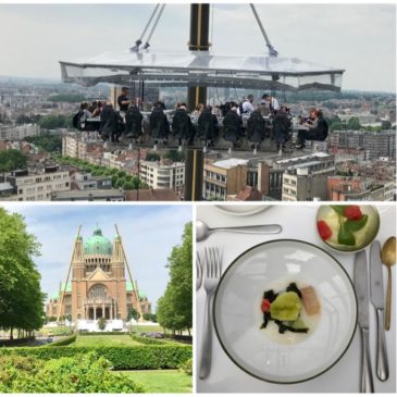 Dinner in The Sky à la basilique de Koekelberg (Bruxelles) avec David Martin